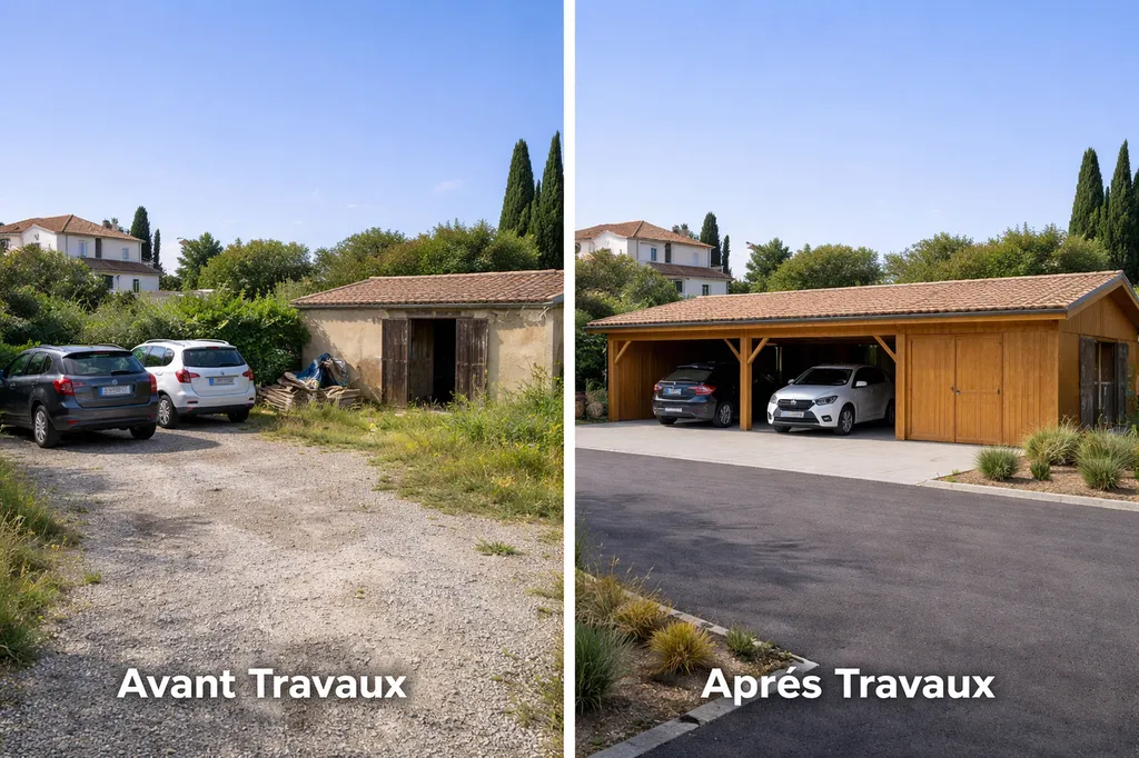 abri pour 2 voiture et parti fermé pour des moto Saint-Jean-de-Védas