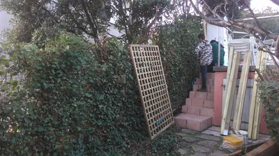 aménagement de jardins avec claustras