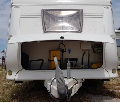 VENDUE CARAVANE HOBBY DE LUXE 495UL LIT CENTRAL TRANSVERSAL 4 COUCHAGES