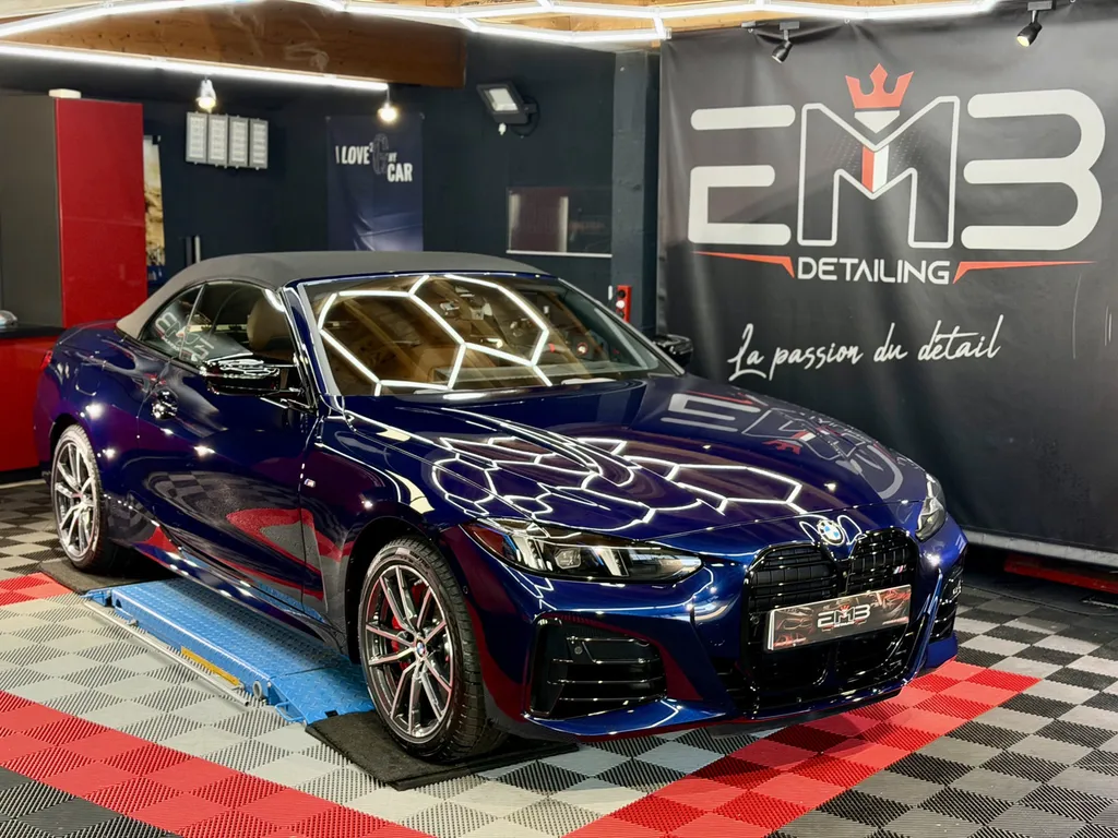 BMW 440i Cabriolet – Traitement céramique haut de gamme à Vaugneray (Ouest Lyonnais)