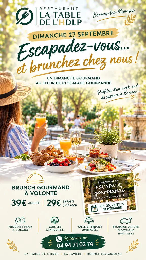 Escapadez-vous et brunchez chez nous! HDLP, Bormes Les mimosas