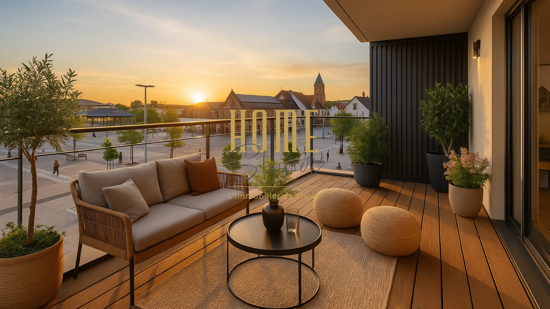 Une terrasse à Sélestat 