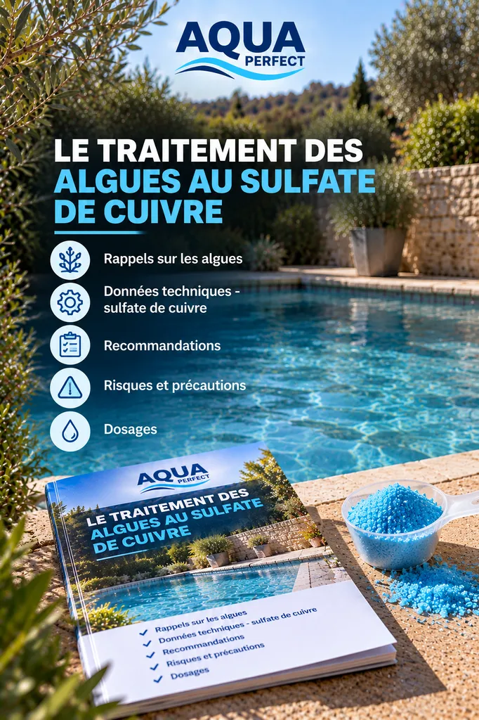 Sulfate de cuivre piscine contre les algues : comment traiter une eau verte, choisir le dosage et éviter les erreurs