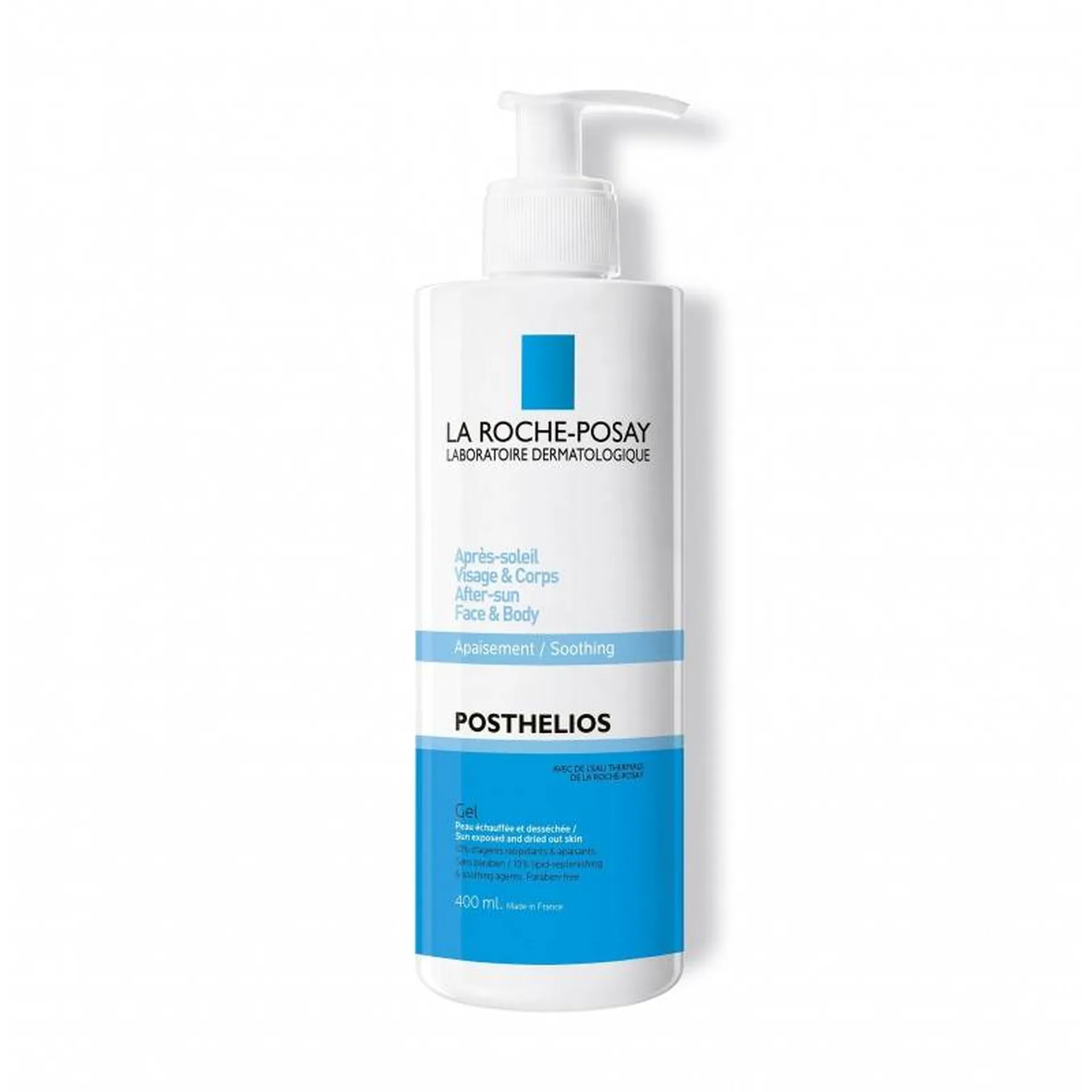 La Roche-Posay gel fondant après-soleil spécialement pour l'apaisement de votre peau, en format 400 ml