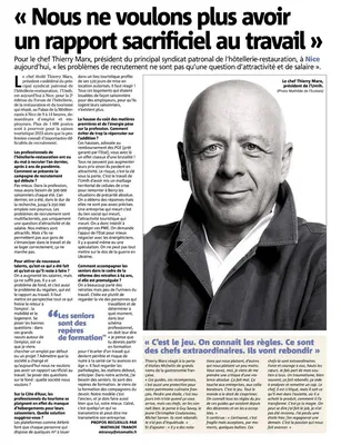 Le président de l'UMIH nationale à Nice