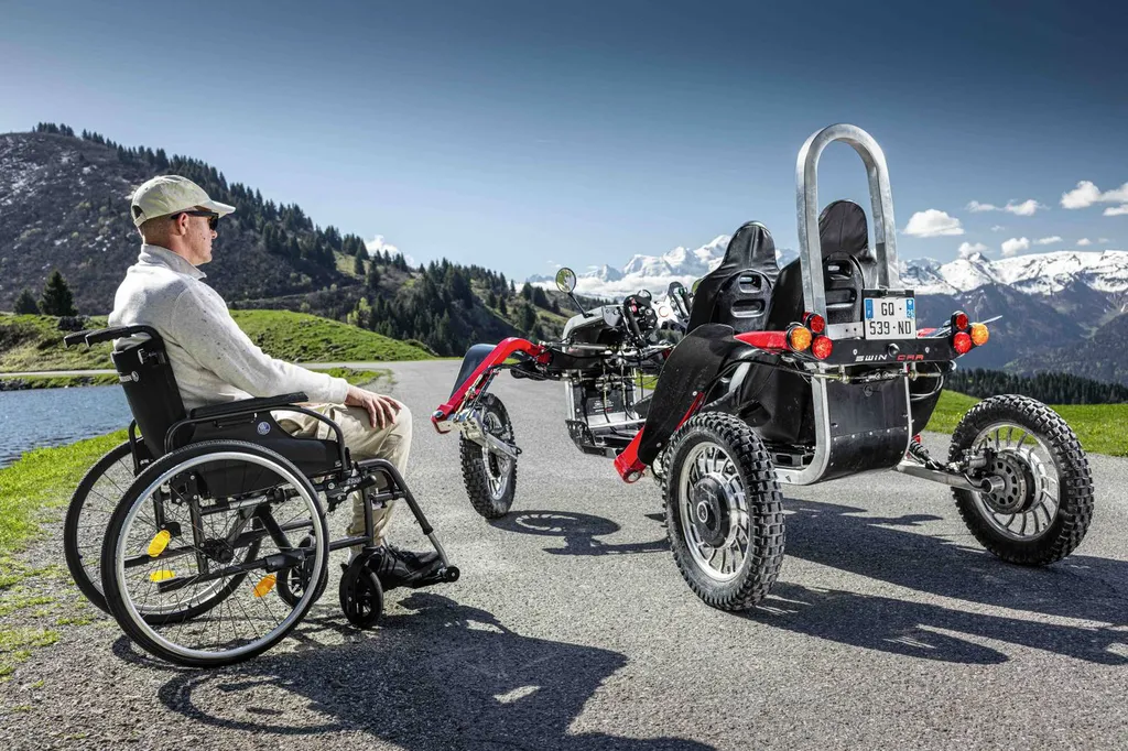 Fauteuil électrique tout-terrain de loisir pour les handicapés 