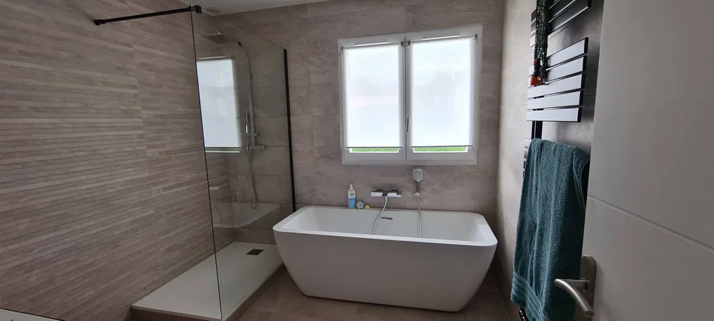 Rénovation de salle de bain à Genay entre Neuville sur Saône (69) et Massieux (01)