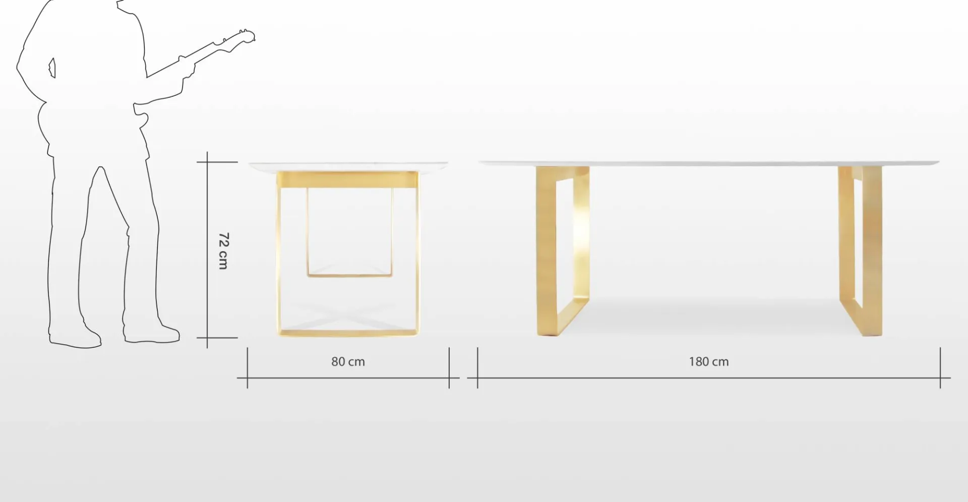 Achat table en mabre signeé