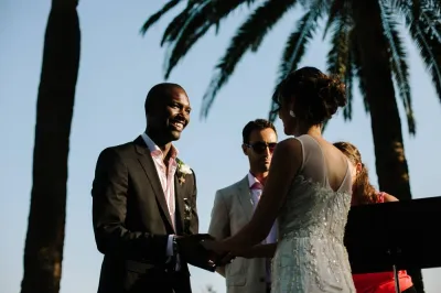 symbolic ceremony with officiant in south of france