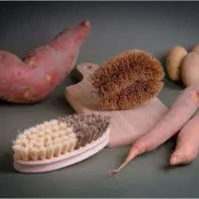 brosse à legumes en coco