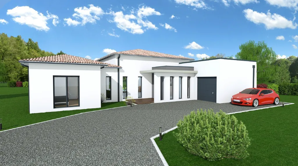 Maison neuve de 150 m² sur le secteur de Génissac très beau terrain de 1078 m².