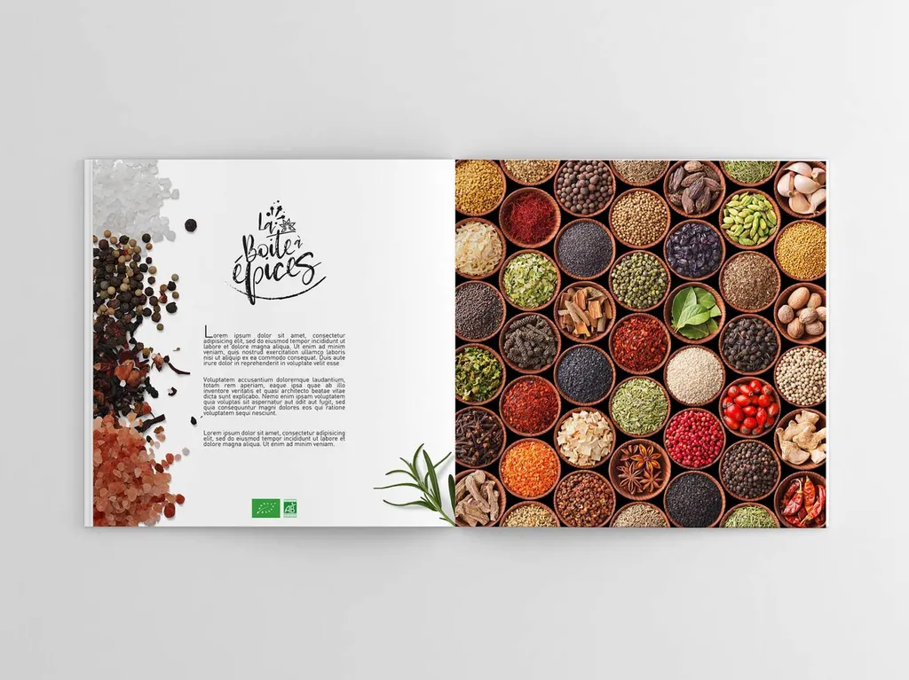 graphiste création et impression de catalogue épicerie marseille