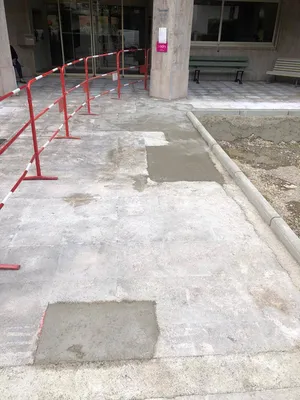 Travaux de rénovation de l'entrée à Nice