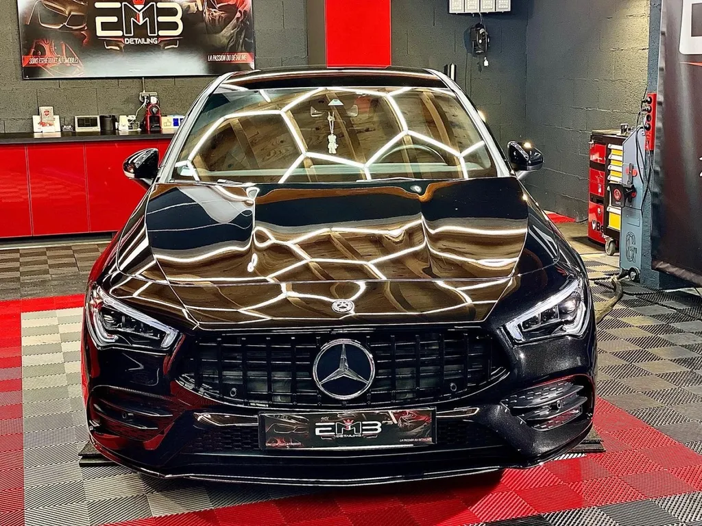 Protection carrosserie traitement céramique et PPF Mercedes cla au sud de Lyon 