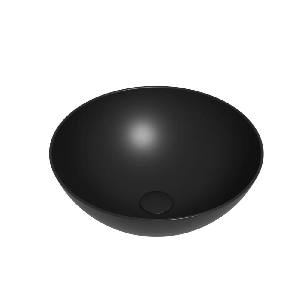 Trouver une vasque à poser en céramique noir mat à Tourville-la-Rivière proche de Rouen 76. 