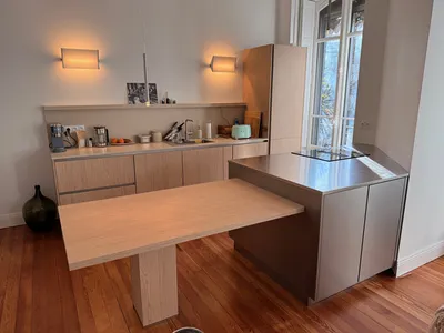 Cuisine bois et inox