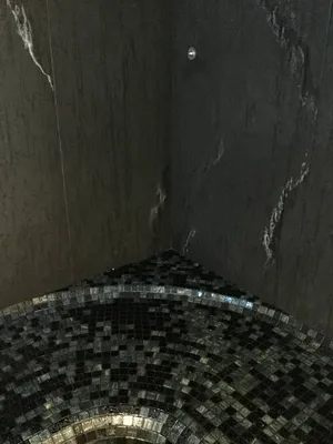 banc hamman arrondi tout en mosaïque