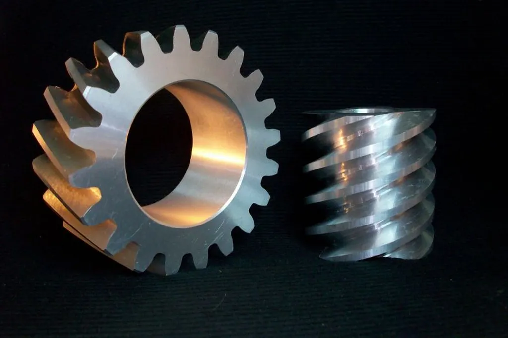 taillage hélicoïdal sur aluminium