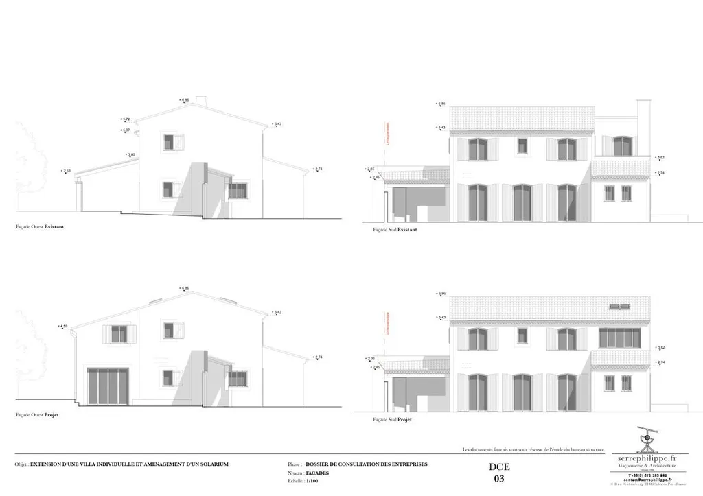 Permis de construire pour l'extension d'une maison individuelle à La-Fare-les-Oliviers