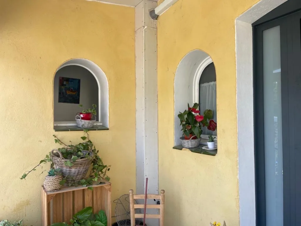 Décoration d’un porche d’entrée et d’une clôture autour d’une piscine à Rivesaltes proche de Perpignan dans les Pyrénées Orientales 