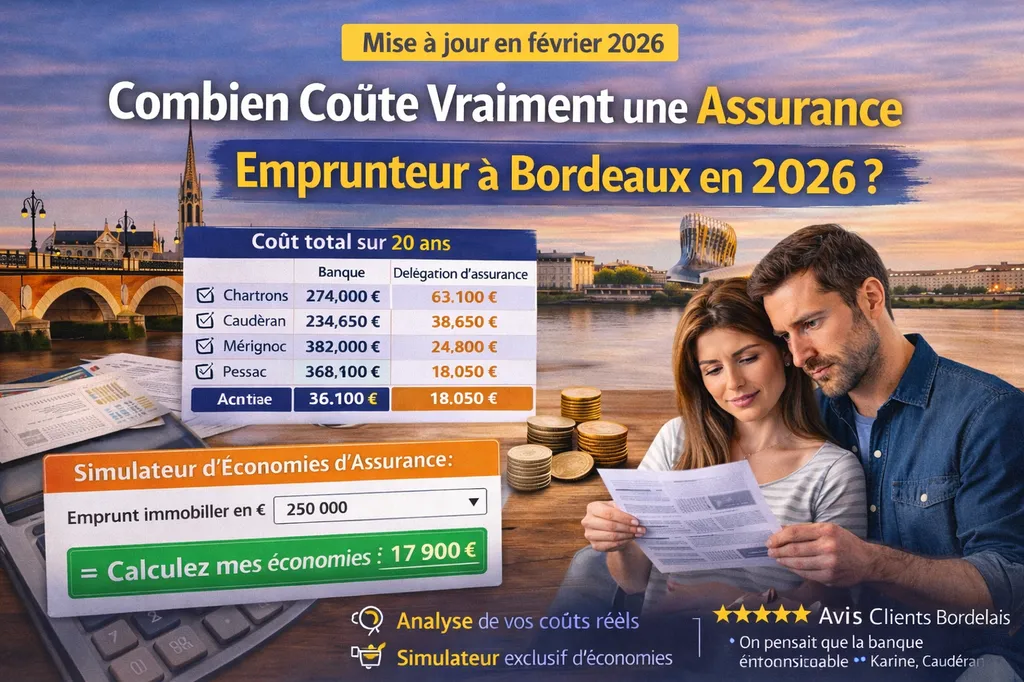 Combien coûte vraiment une assurance emprunteur à Bordeaux en 2026 ?