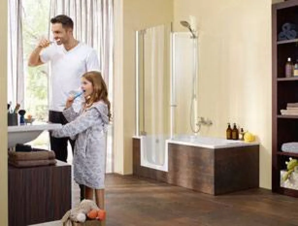 Baignoire à porte combiné douche