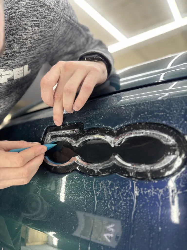 Pose de film de protection XPEL - FIAT 500e - Mandelieu la Napoule
