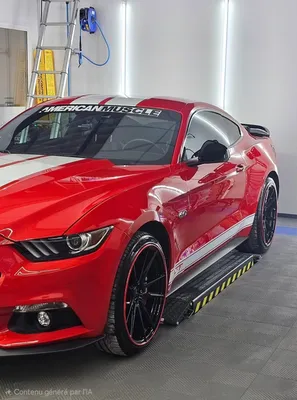 Protection de jantes Alloygator rouge Ford Mustang GT Besancon 25 
