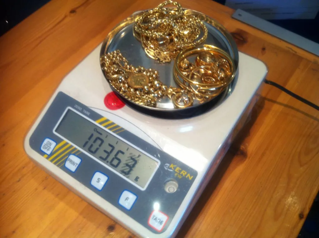 Balance officielle pour le rachat d'or