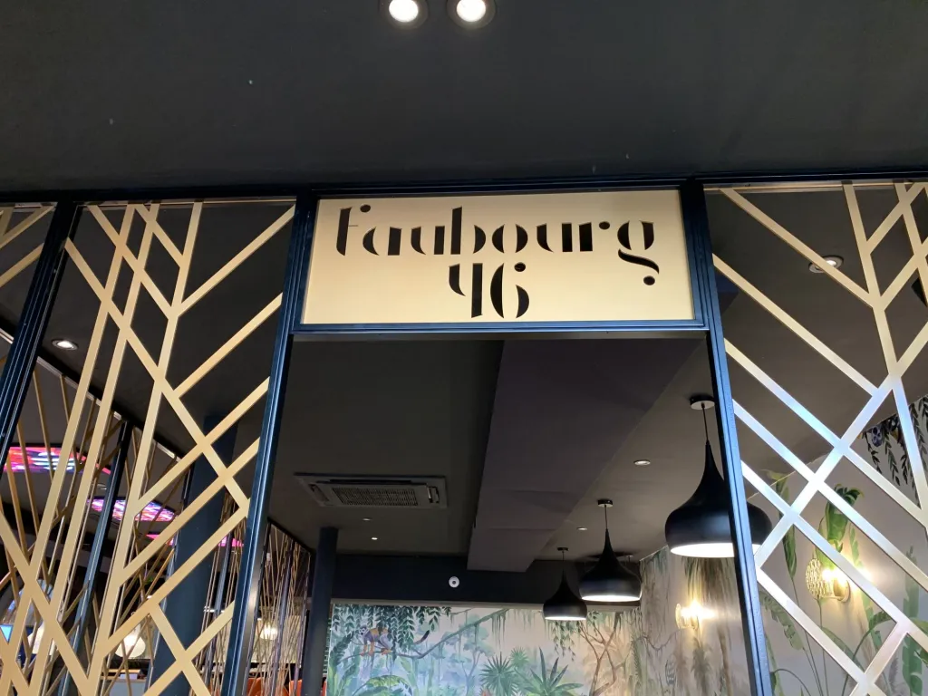 Claustras pour le bistro Faubourg 46 à Aix-en-Provence