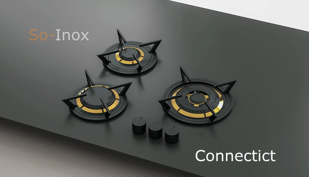 Brûleurs individuels CONNECTICUT 3 feux dont 1 brûleur wok (1,9 kW, 3,5 kW et 5,0 kW)