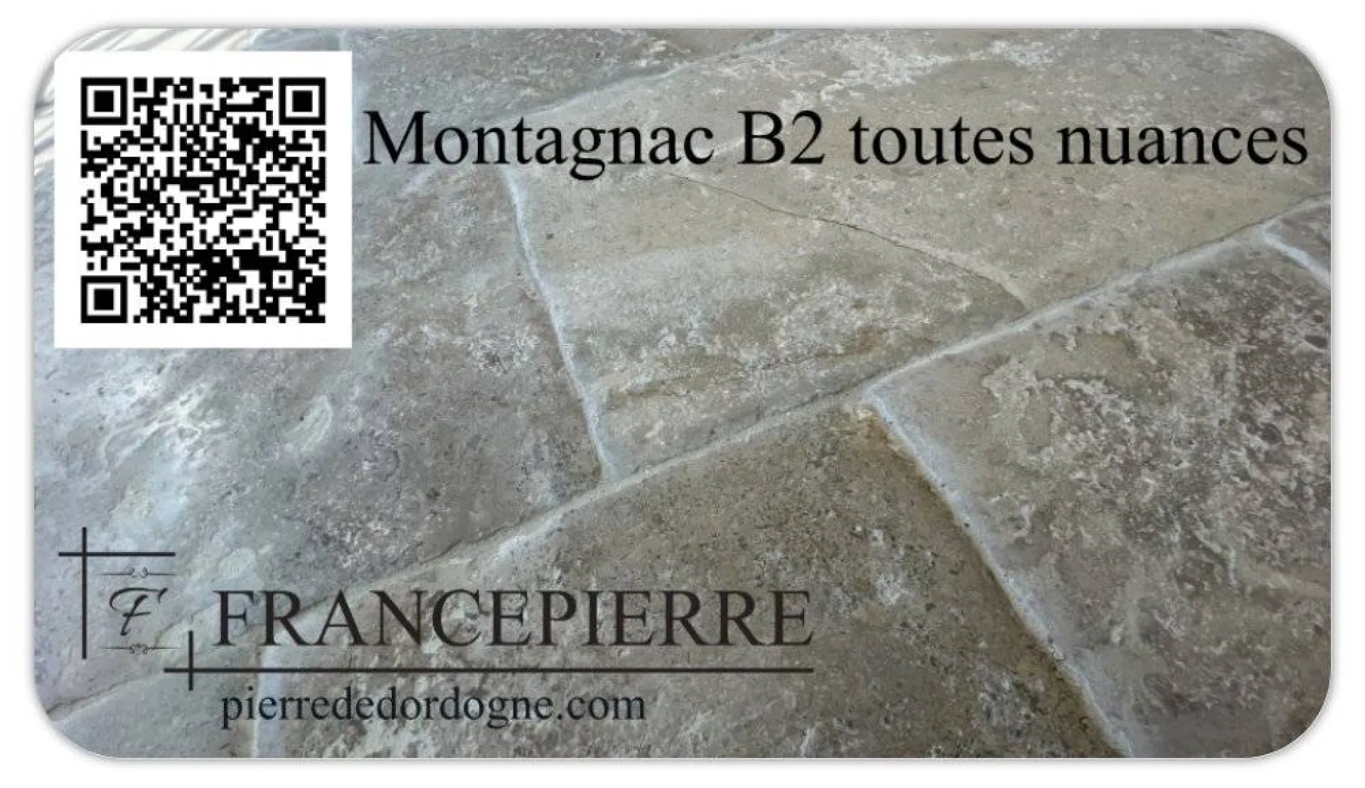 Montagnac B2 toutes nuances (Limeyrat, Auberoche) Pierre de Dordogne 24