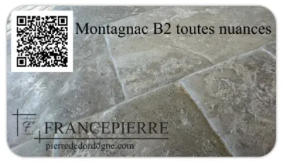 Montagnac B2 toutes nuances (Limeyrat, Auberoche) Pierre de Dordogne 24