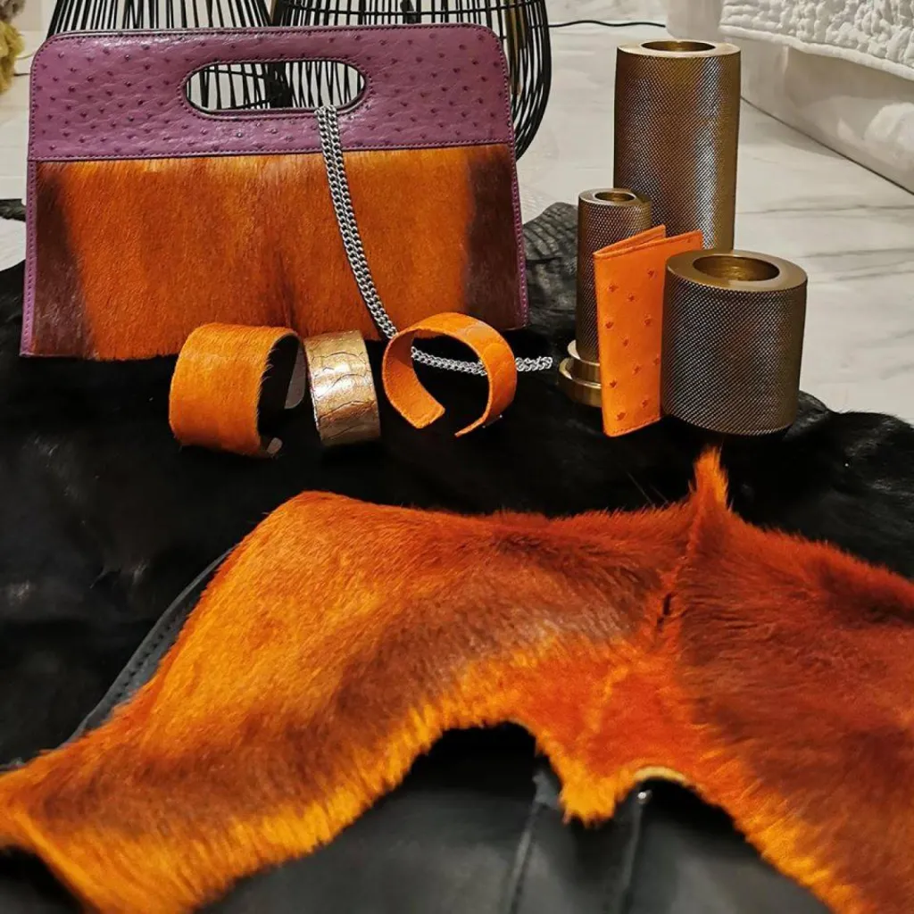 Sur Peau de décoration Noire Springbok