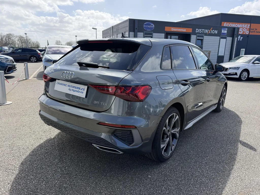 Audi A3 Sportback d'occasion à proximité du Havre : S Line 35 TDI 150 ch S tronic disponible chez Caudebec Automobiles