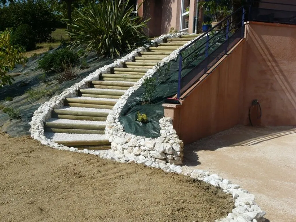 escalier paysager