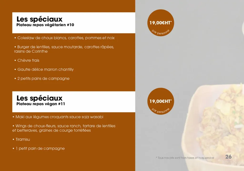 PLATEAU REPAS VEGETARIEN #10