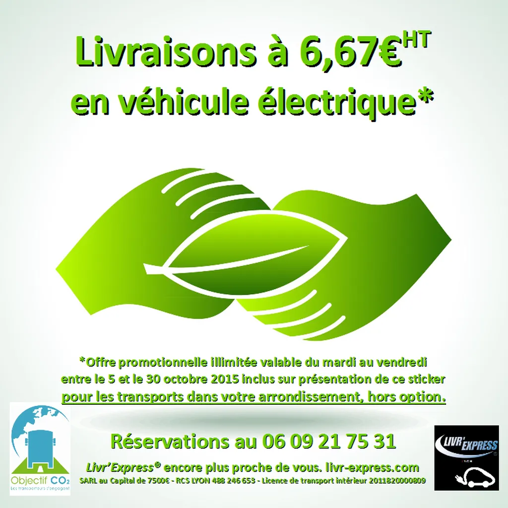 Livraisons vertes à petit prix Lyon Part Dieu