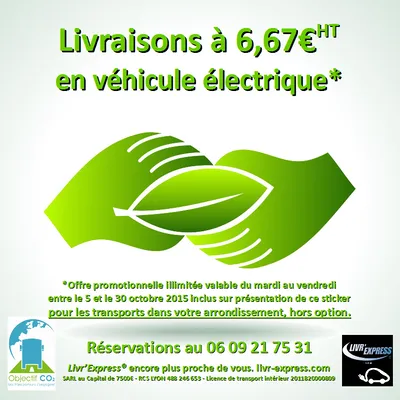 Livraisons vertes à petit prix Lyon Part Dieu
