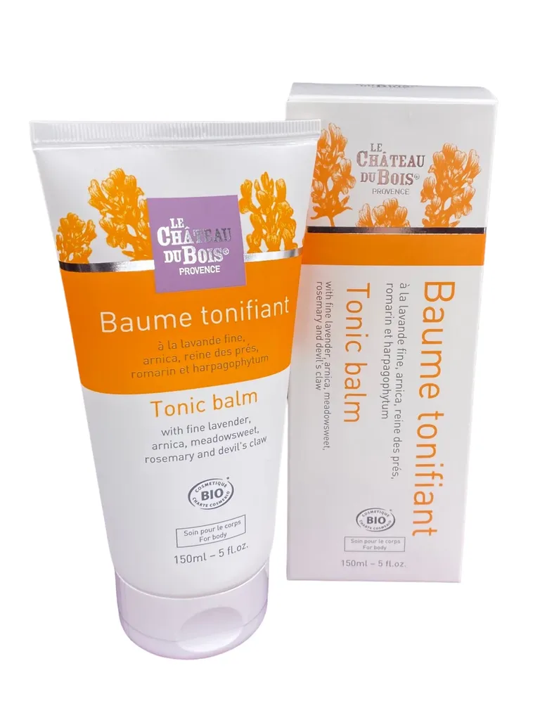 Baume tonifiant à la lavande fine et à l'arnica certifié BIO Cosmos - 150mL - Le Château du Bois Provence