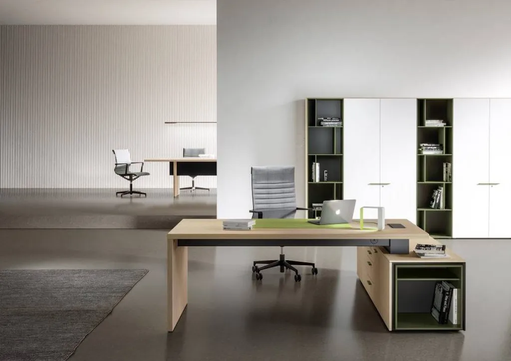 Bureau de Direction design italien SILE fonctionnel pour équiper vos bureaux  à MONTPELLIER