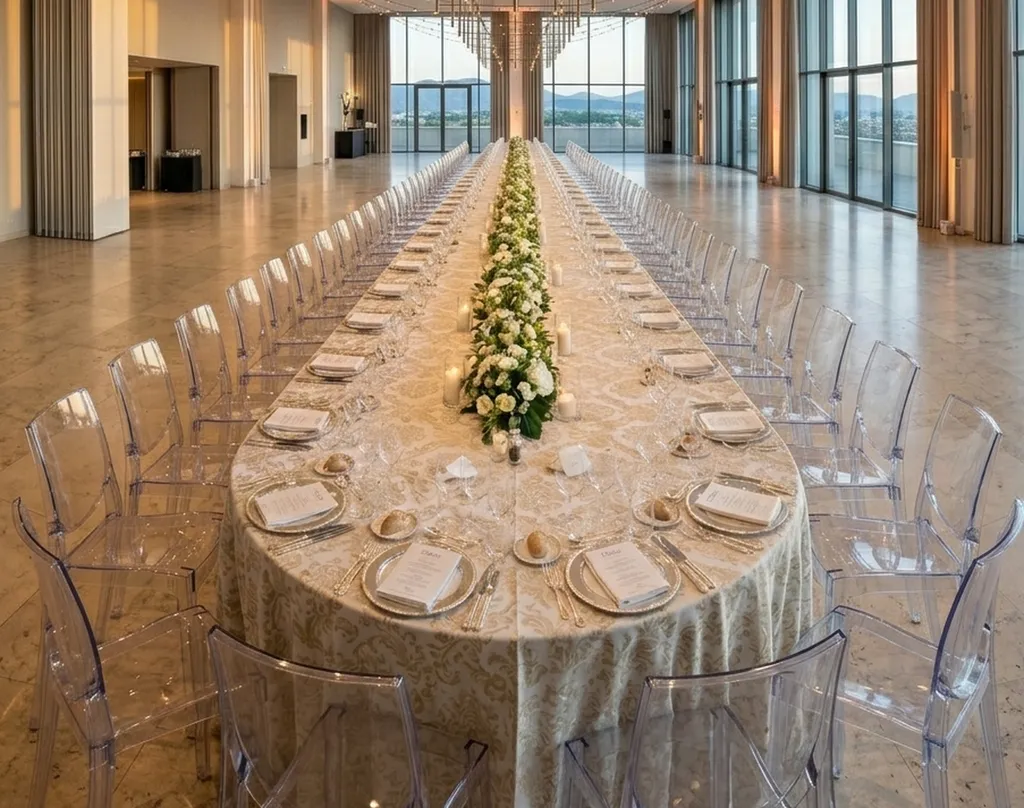 location de table géante pour 56 personnes à Lyon