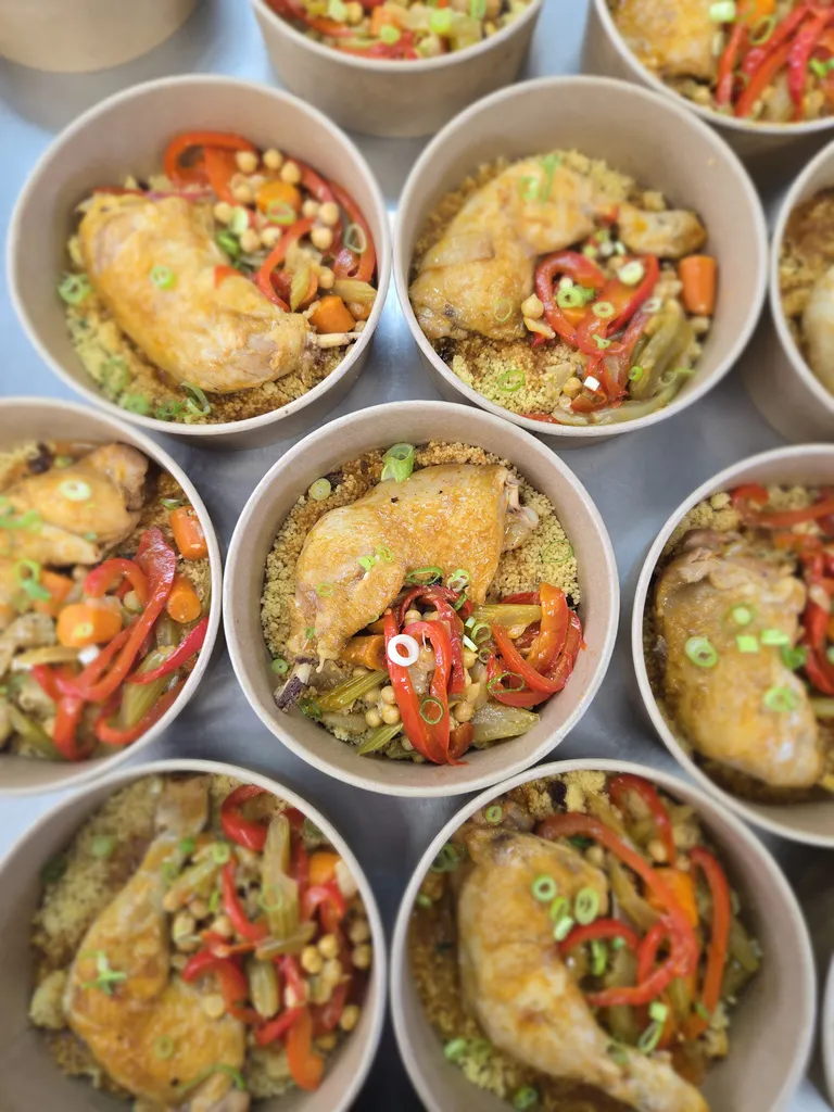 Plat du jour  traiteur poulet poivrons traiteur instant d'aubaine Benfeld
