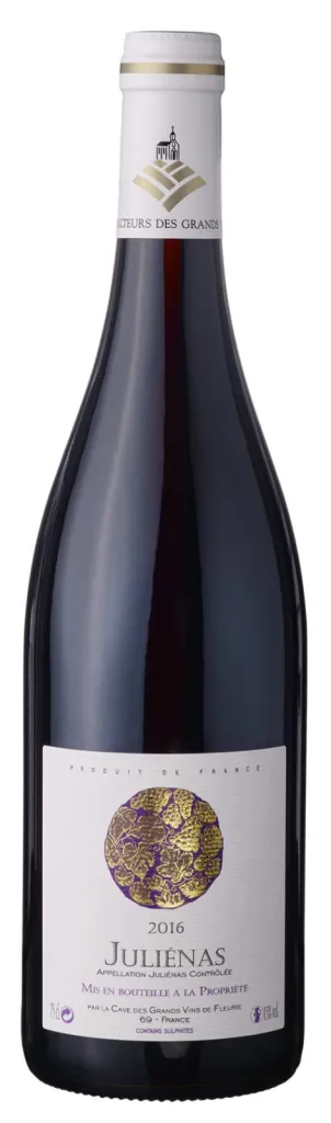 photographe à Lyon de bouteilles de vin juliénas 2016