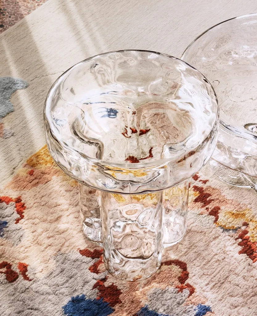 Table basse Soda Miniforms en verre soufflé design iconique pour salon contemporain à Labège près de Toulouse