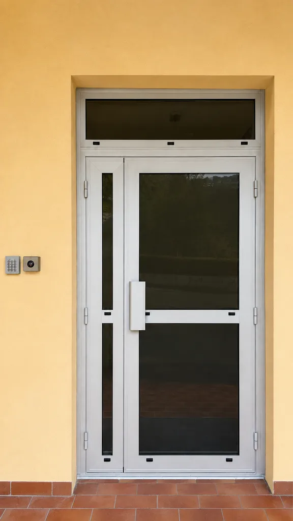 Fabrication d'une porte d'entrée GTI aluminium avec contrôle d'accès Vigik Intratone