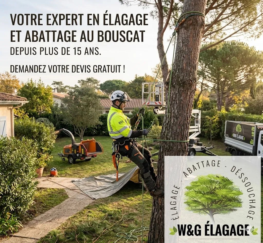 W&G Élagage : abattage et entretien d'arbres au Bouscat