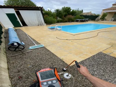 Localisation d'une fuite piscine sans casse ni vidange suite à une surconsommation d'eau à Mérignac dans le 33