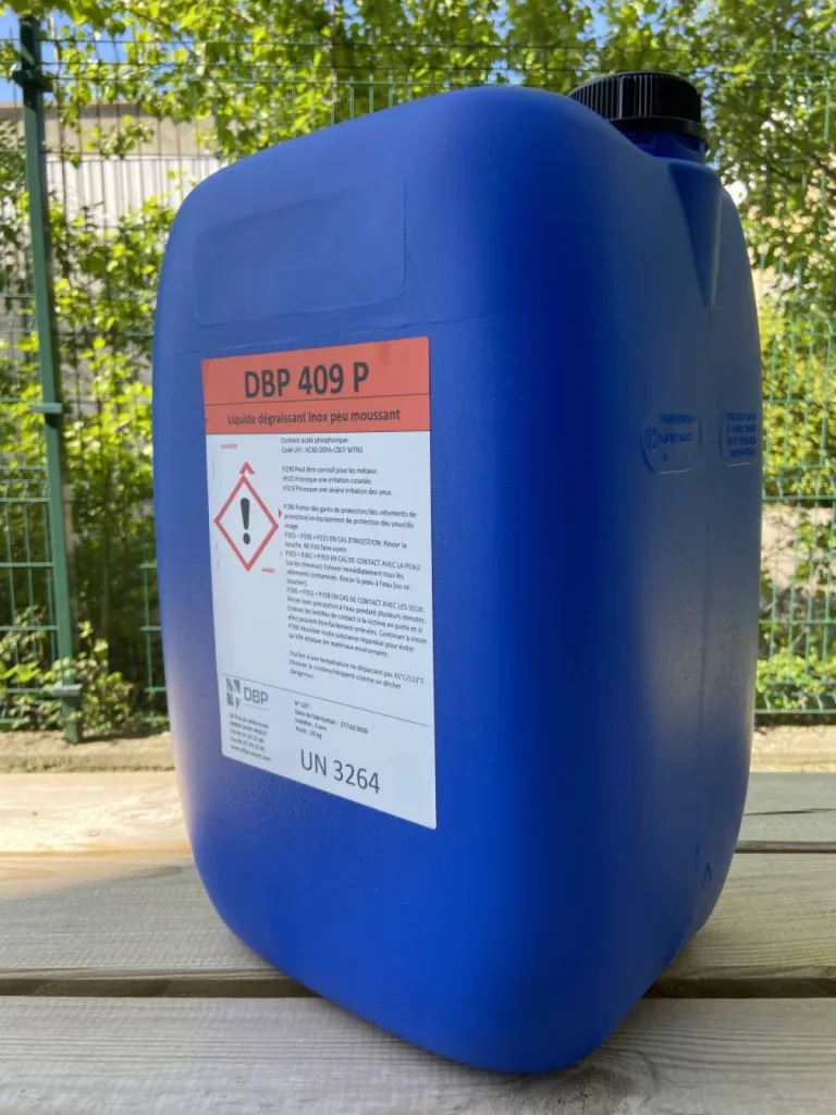 DBP 409 P - Produit de nettoyage et dégraissage permettant la diminution d’opérations de décapage ou de passivation subséquentes - Loiret (45)