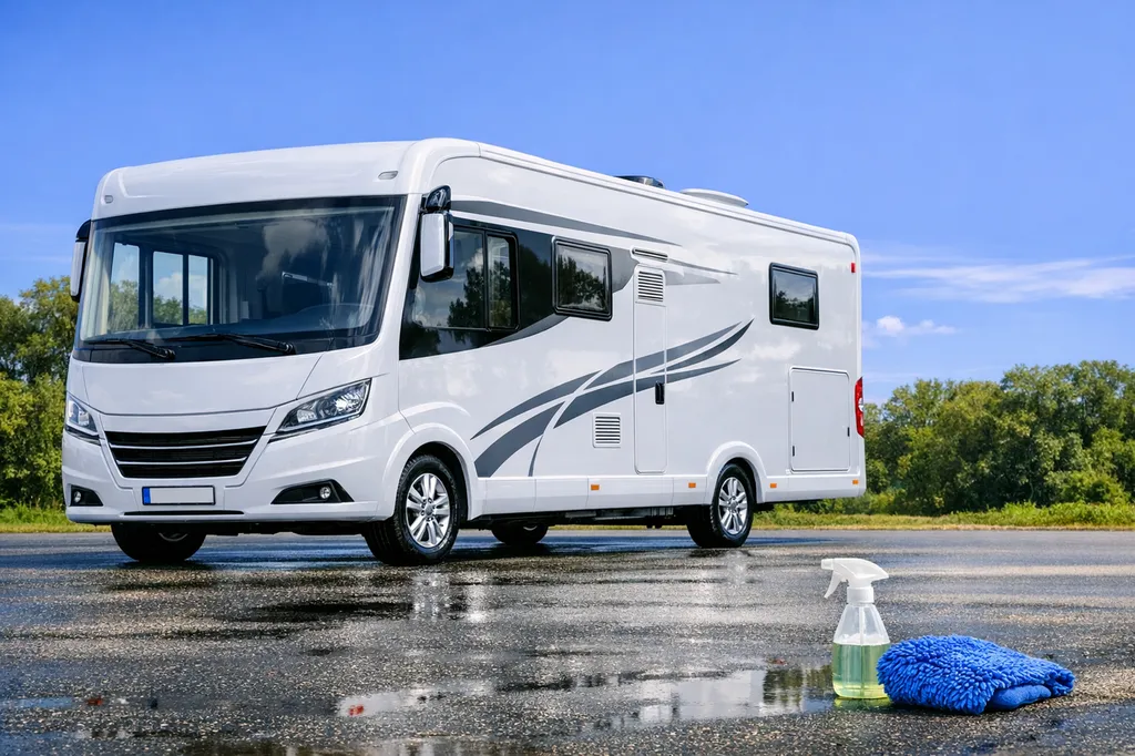 Lavage extérieur premium, rénovation esthétique, désinfection intérieure et préparation avant vente ou voyage. Service mobile, écologique et adapté aux véhicules de loisirs haut de gamme. Intervention rapide en Charente, Gironde et Périgueux.